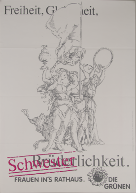 Plakat zur Kommunalwahl 1989, Ulm © Bündnis 90/Die Grünen Ulm